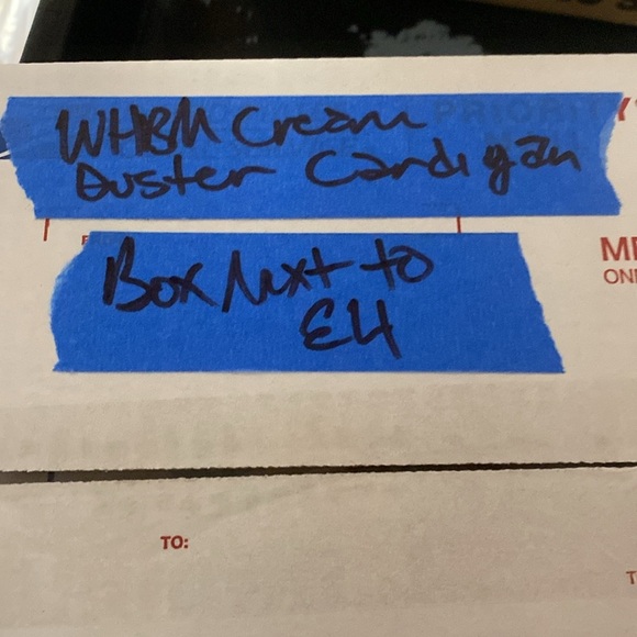 WHBM White House Black Market Cream Belted Cardigan Duster - Picture 7 of 7